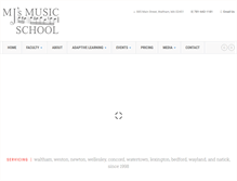 Tablet Screenshot of mjsmusicschool.com